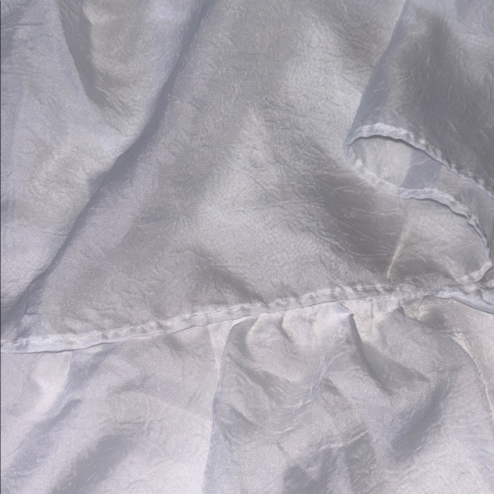 White Ruffle Shower Curtain - Picture 4 of 5